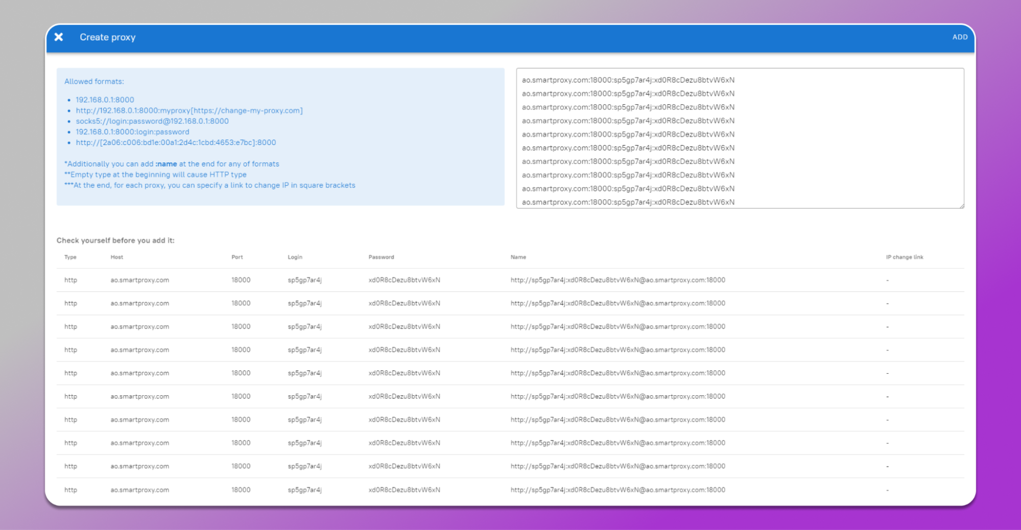 add the copied proxies