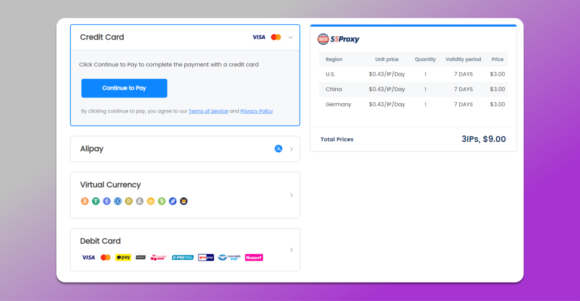 buy proxies 922s5