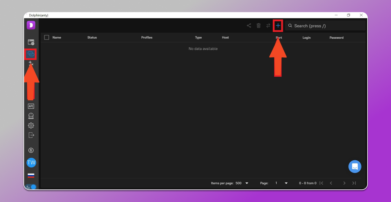 add proxy to dolphin anty