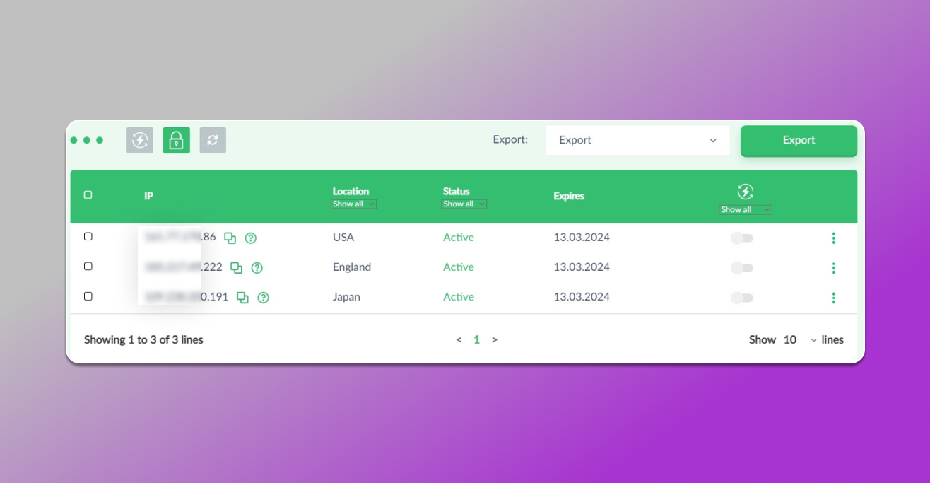 Proxy test from Proxy Seller