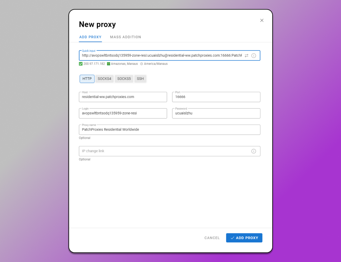 Proxies in Dolphin Anty
