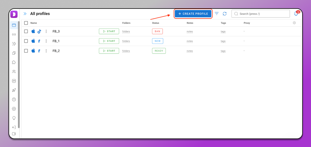 Adding NodeMaven to Dolphin Anty