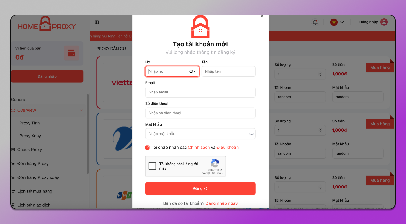 Home Proxy Registration Dolphin Anty