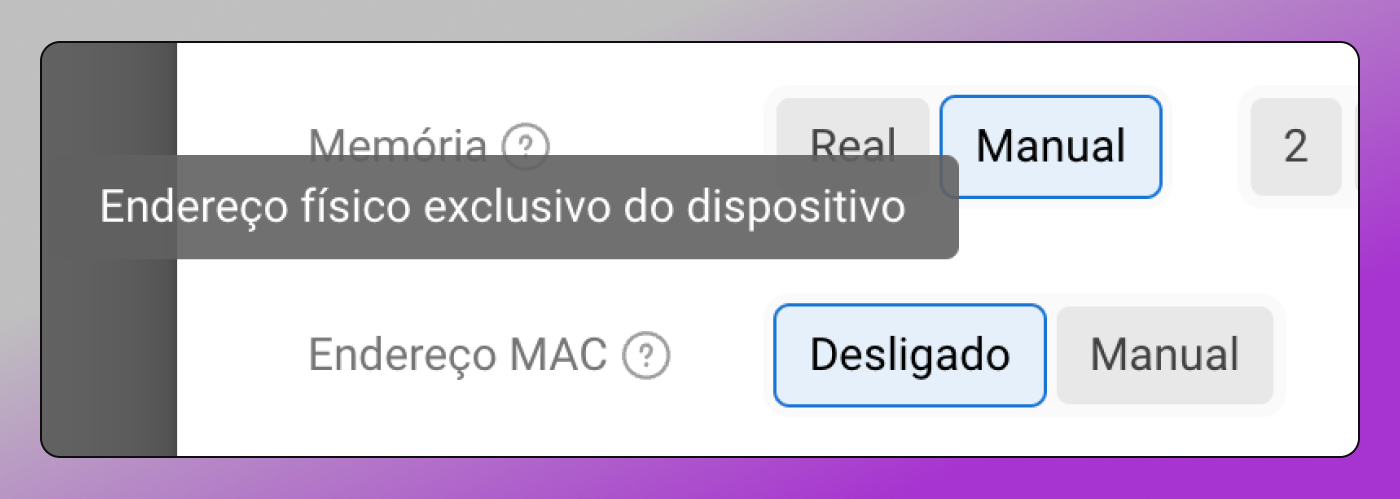 Endereço MAC Dolphin Anty