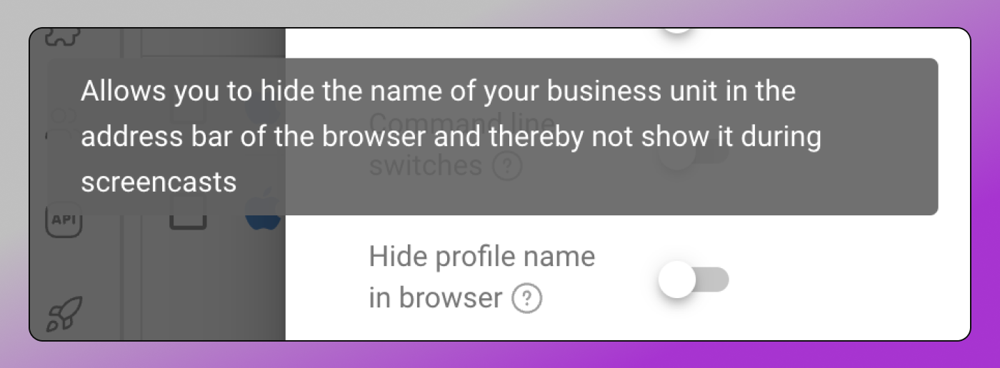 Hide Profile Name Dolphin Anty