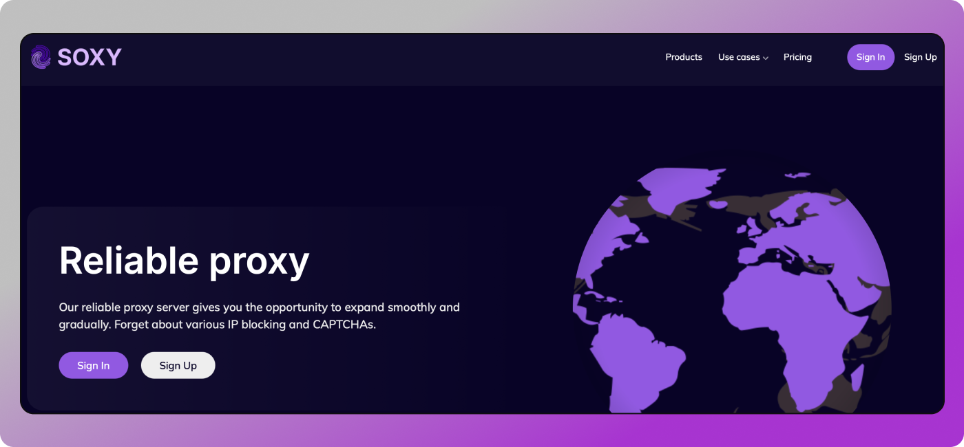 Soxy.pro Main Page Dolphin Anty