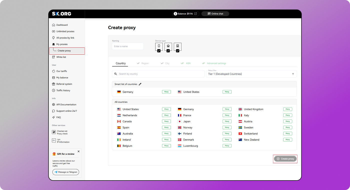 Create Proxy Dolphin Anty