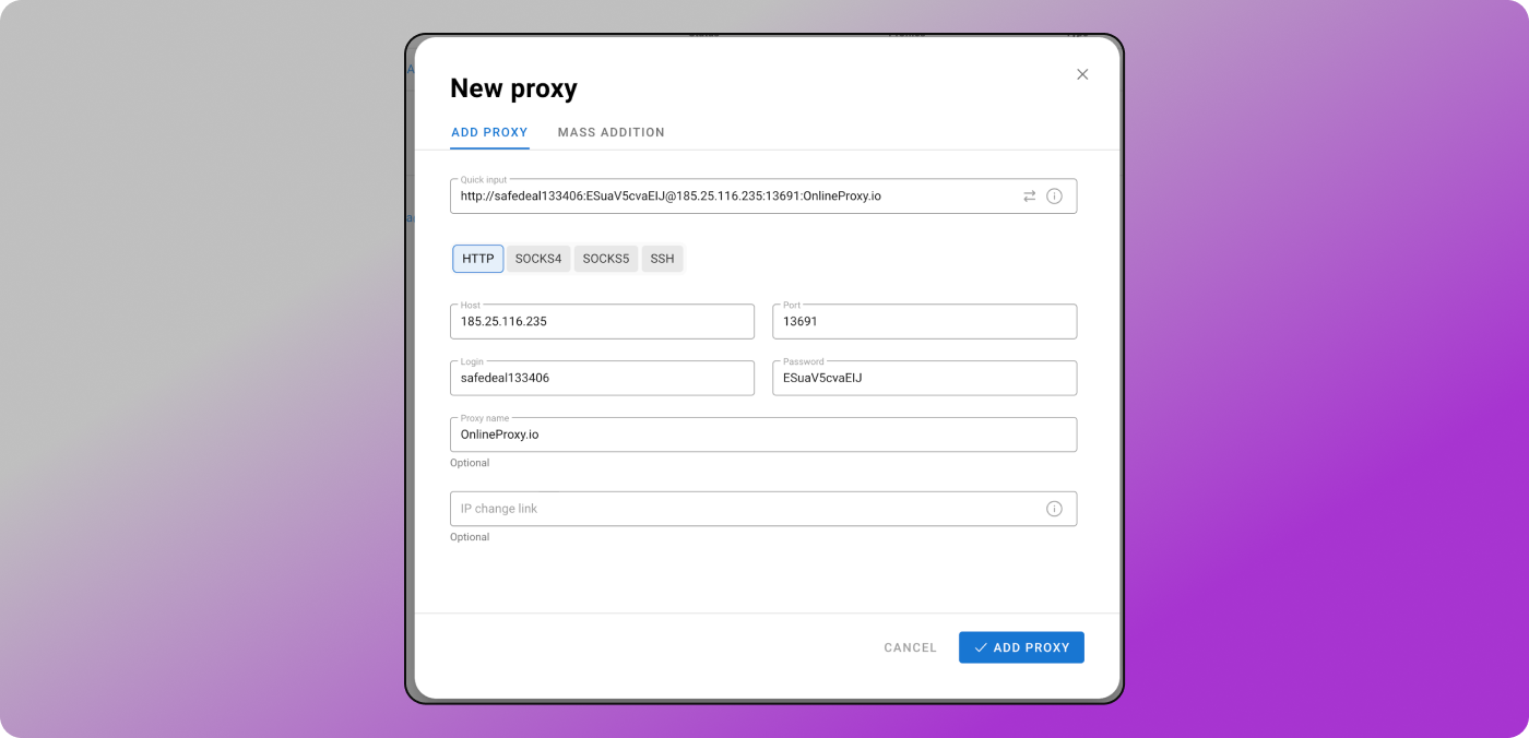New proxy Dolphin Anty