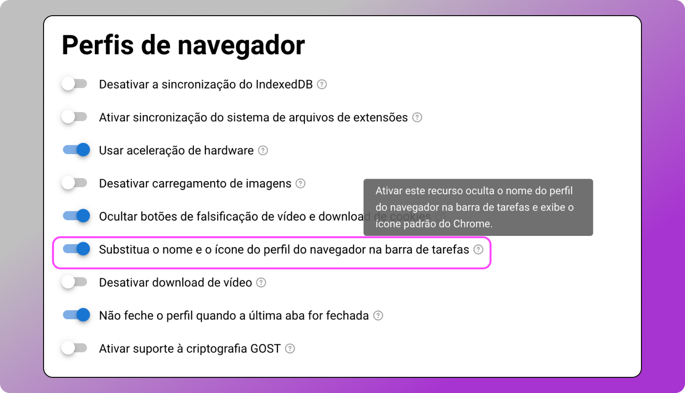 Nome e ícone do perfil do golfinho Anty